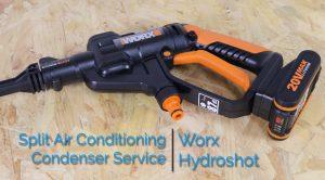 plit Air Conditioning Condenser Service With The Worx Hydroshot
